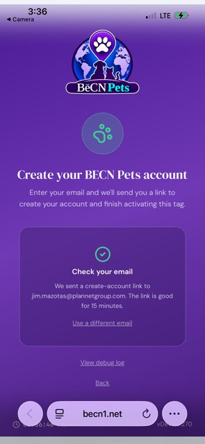 Check your email. The link is valid for 15 minutes.