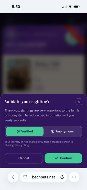 Choose whether your name is shown. Anonymous works just as well.